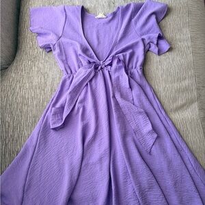 Elegant Purple Women's Dress